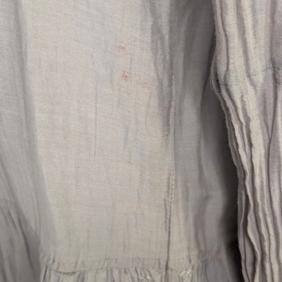 Johnny Was Ava Peasant Tunic Dress Silk Boho Embroidered Small Lagenlook FLAW - Picture 9 of 10